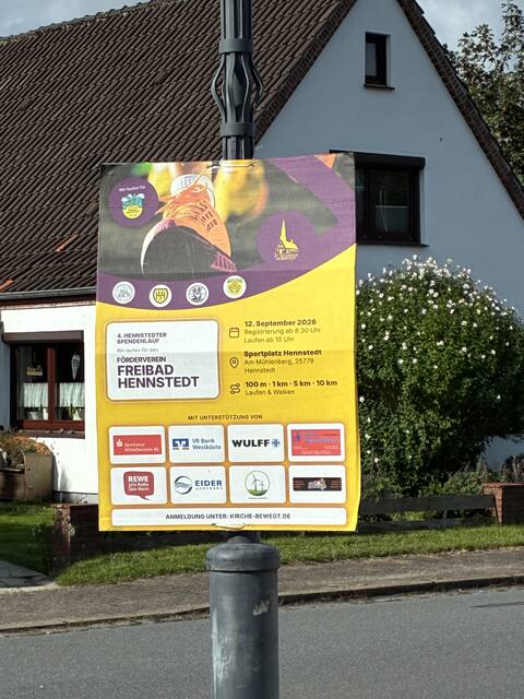 Hennstedter Spendenlauf 2026 – Impression